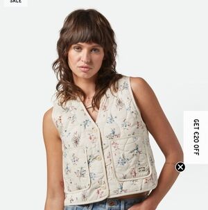 Brixton Field Floral Quilted Vest